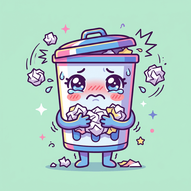 捨てさせてくれないゴミ箱（メンヘラごみ箱）のサムネイル