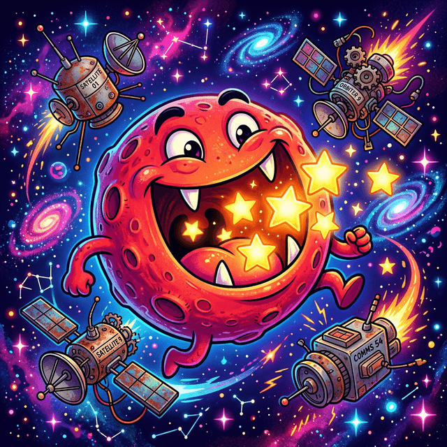 レグルス丸飲み！皆既月食パクパクお月様のサムネイル