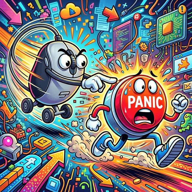 クリックすると逃げるボタンのサムネイル